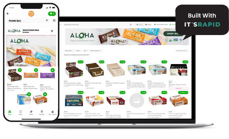 ItsRapid Aloha Instacart Ad Banner